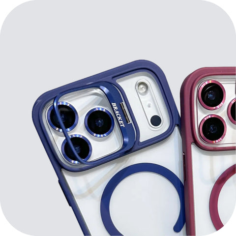 LEKCASE | Magnetic Lens Holder iPhone 17 Case with Clear Lens Protector