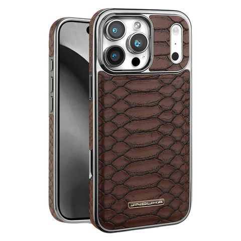 LEKCASE | iPhone 17 Snakeskin Design Electroplated Magnetic Phone Case