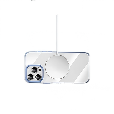 Two-color transparent magnetic rotating bracket first shell