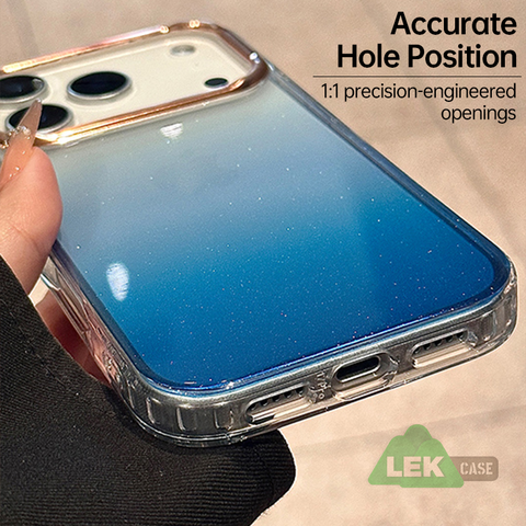 LEKCASE iPhone 17 Series Magnetic Transparent Gradient Shockproof Case LEKCASE