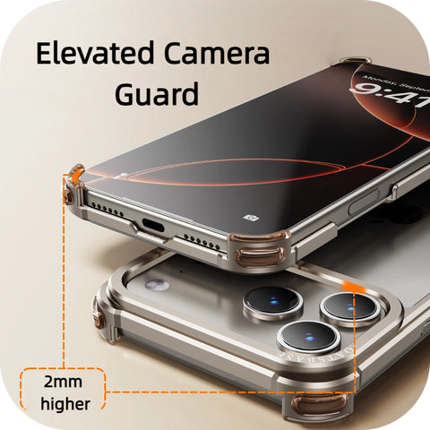 LEKCASE iPhone 17 Series Metal Airbag Shockproof Anti-Fall Case