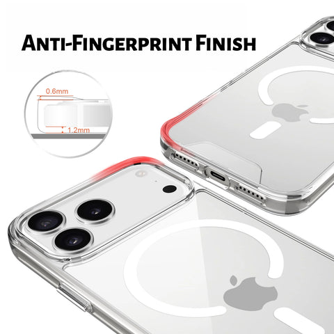LEKCASE Clear MagSafe iPhone 17 Series Case | Shockproof & Non-Yellowing