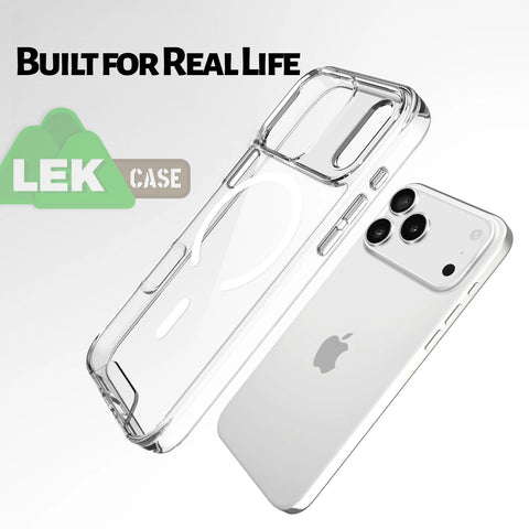 LEKCASE Clear MagSafe iPhone 17 Series Case | Shockproof & Non-Yellowing