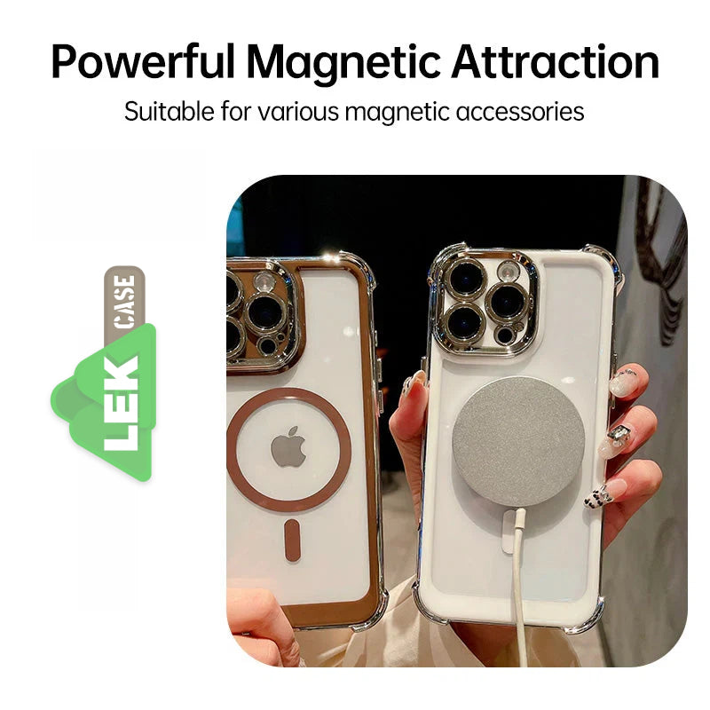Blush Plated MagSafe Protective Case for iPhone LEKCASE