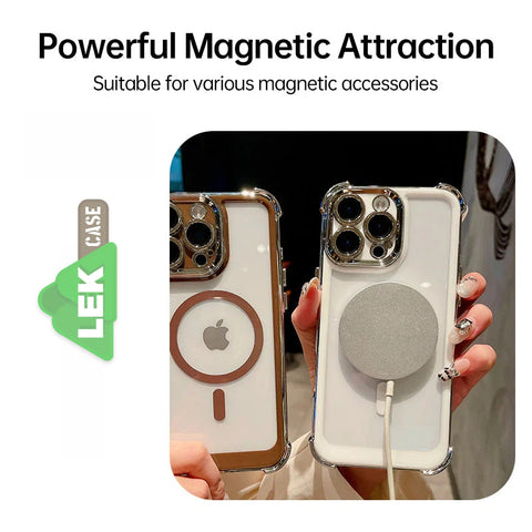 Blush Plated MagSafe Protective Case for iPhone LEKCASE