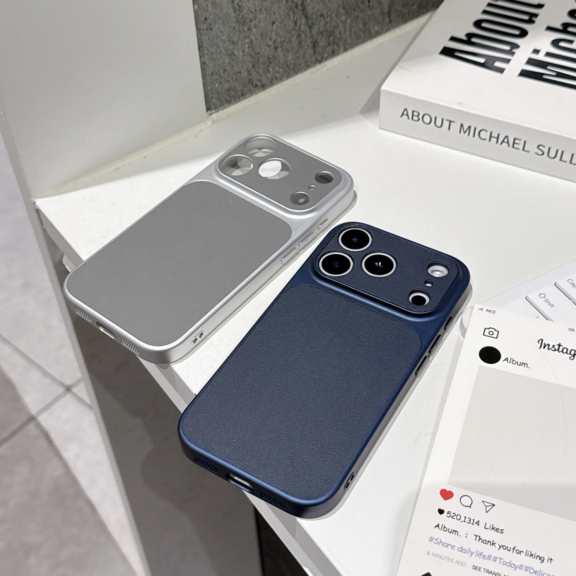iPhone leather-textured full-coverage shockproof phone case LEKCASE