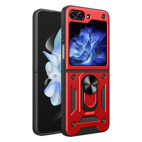 Samsung Z Flip 7 Folding Armor Sliding Window Phone Case LEKCASE