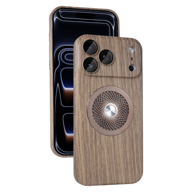iPhone Wood Grain Cooling Magnetic Phone Case LEKCASE