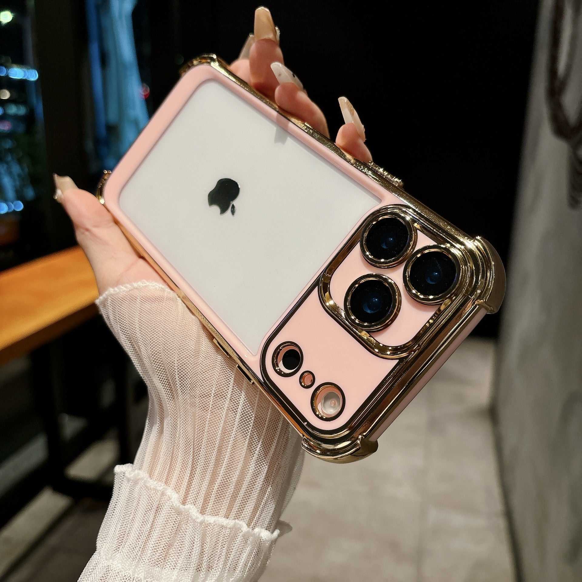 Blush Plated MagSafe Protective Case for iPhone LEKCASE