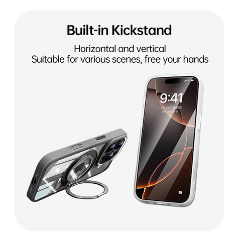 LEKCASE | iPhone 17 Series 360° Magnetic Case with Rotating Stand