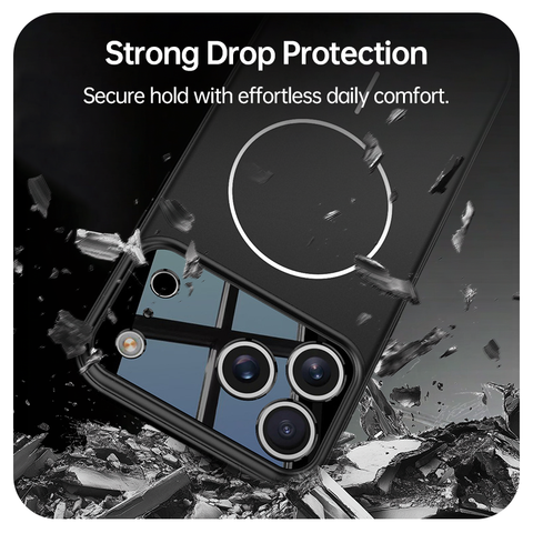 LEKCASE iPhone 17 series frosted magnetic hole anti-fall mobile phone case