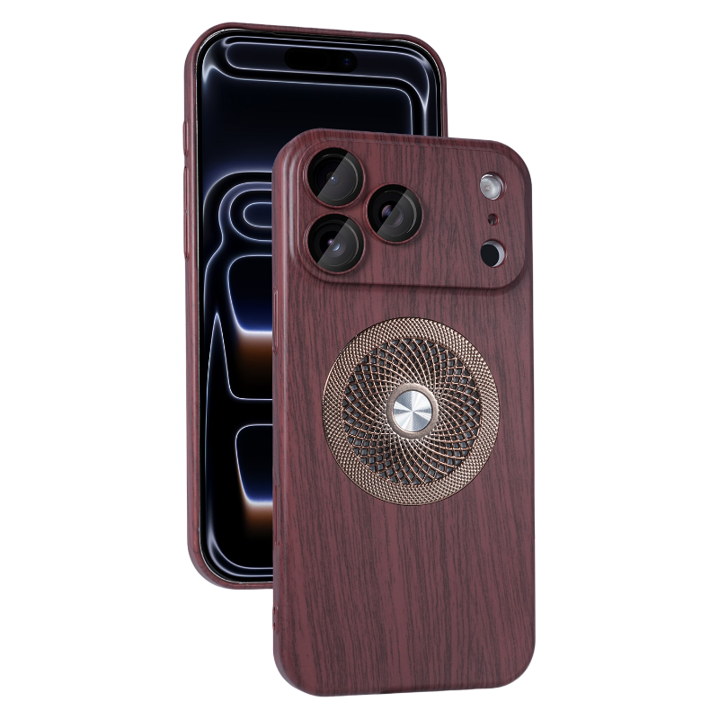 iPhone Wood Grain Cooling Magnetic Phone Case LEKCASE