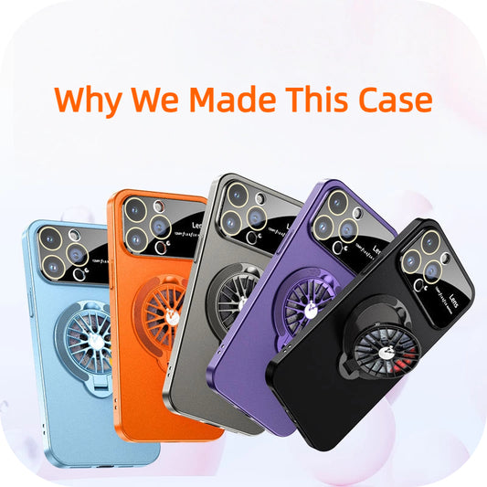 LEKCASE iPhone 17 Series Magnetic Case with 360° Rotating Gyro Stand