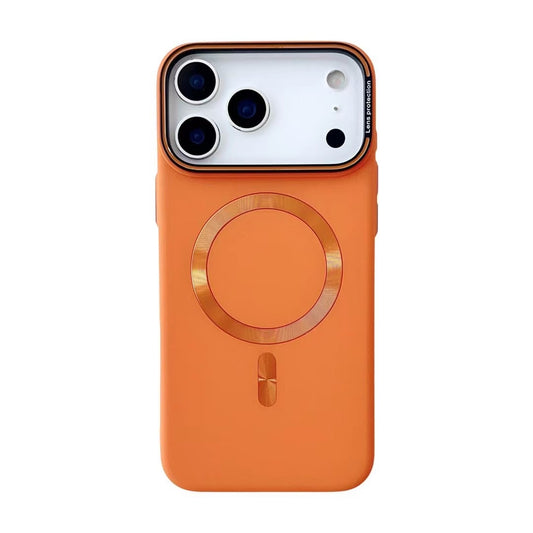 Skin-feel, drop-proof phone case with built-in lens holder