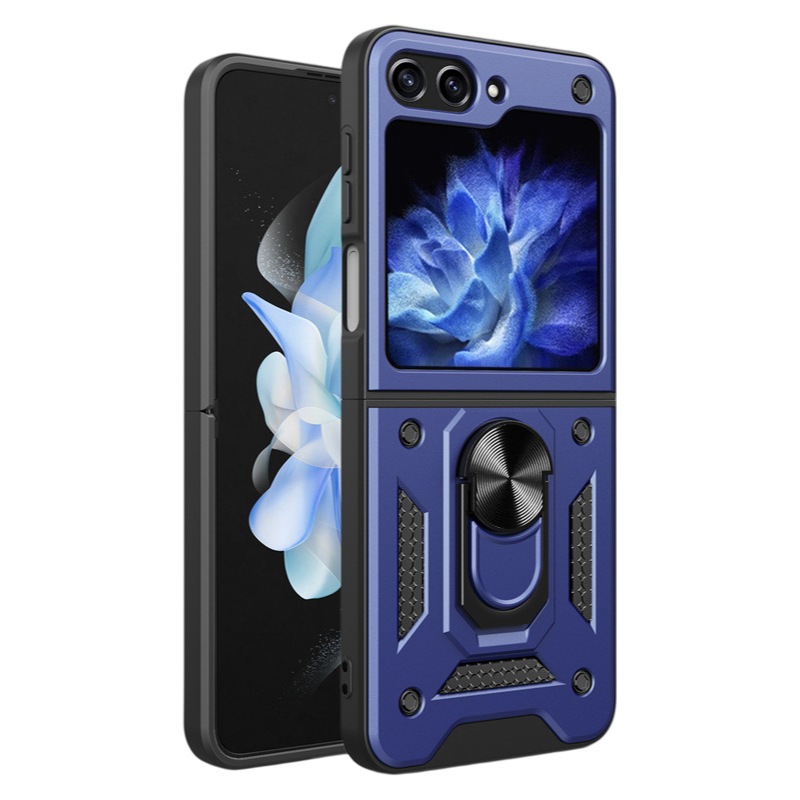 Samsung Z Flip 7 Folding Armor Sliding Window Phone Case LEKCASE