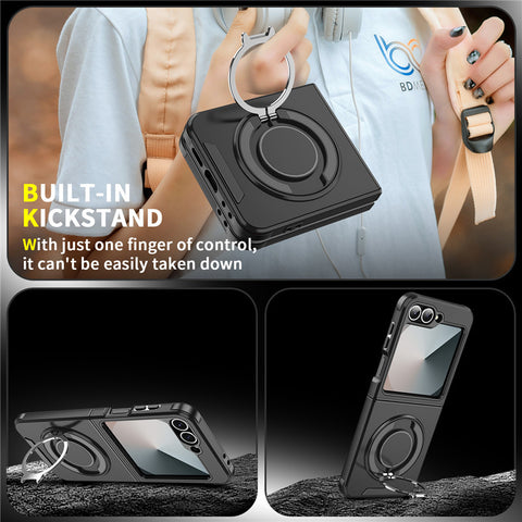 Samsung Z Flip Mech Folding Stand Protective Case LEKCASE