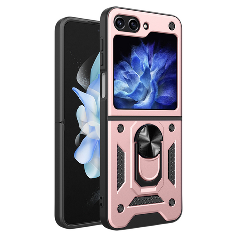 Samsung Z Flip 7 Folding Armor Sliding Window Phone Case LEKCASE