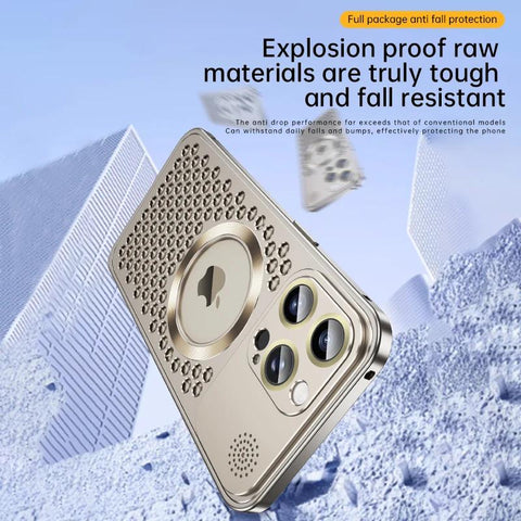 Spring Buckle Aromatherapy Lens Film Hollow Heat Dissipation Metal Shell