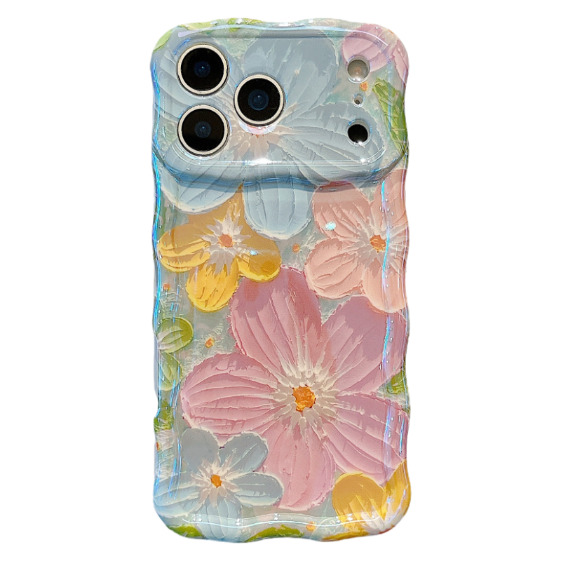 LEKCASE iPhone 17 Series Oil Painting Flower Case – Artistic Floral Protective Cover LEKCASE