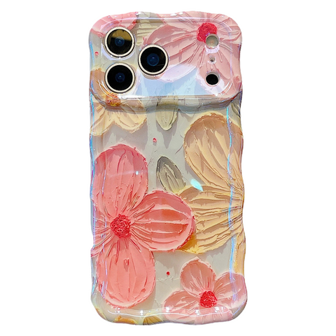 LEKCASE iPhone 17 Series Oil Painting Flower Case – Artistic Floral Protective Cover LEKCASE