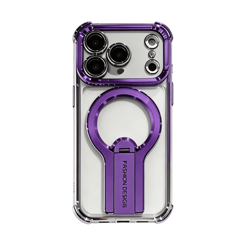 Invisible Bracket Magnetic Electroplating Mobile Phone Case LEKCASE