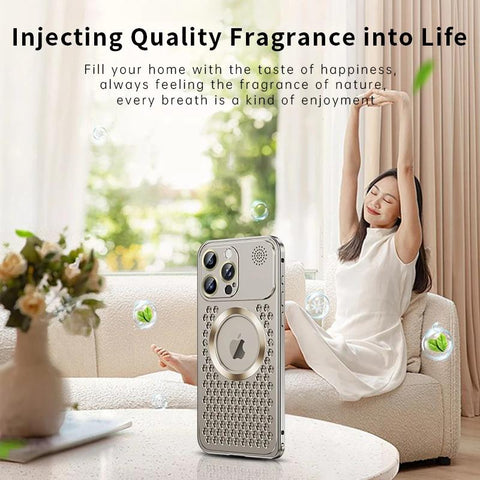 Spring Buckle Aromatherapy Lens Film Hollow Heat Dissipation Metal Shell