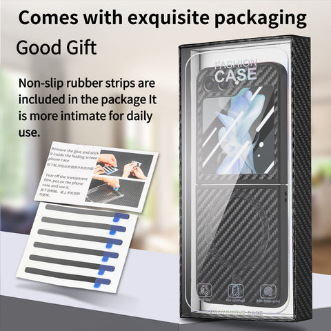 Samsung Z Flip7 Carbon Fiber Texture Magnetic Phone Case LEKCASE