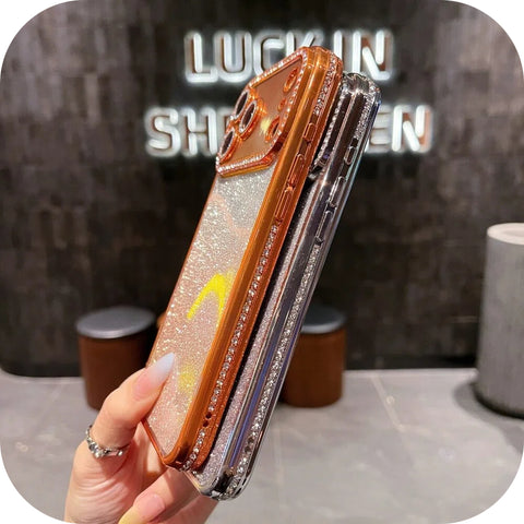 LEKCASE iPhone 17 Series Luxury Bling Square Diamond Protective Case LEKCASE