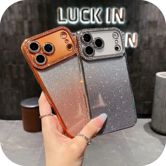 LEKCASE iPhone 17 Series Luxury Bling Square Diamond Protective Case LEKCASE