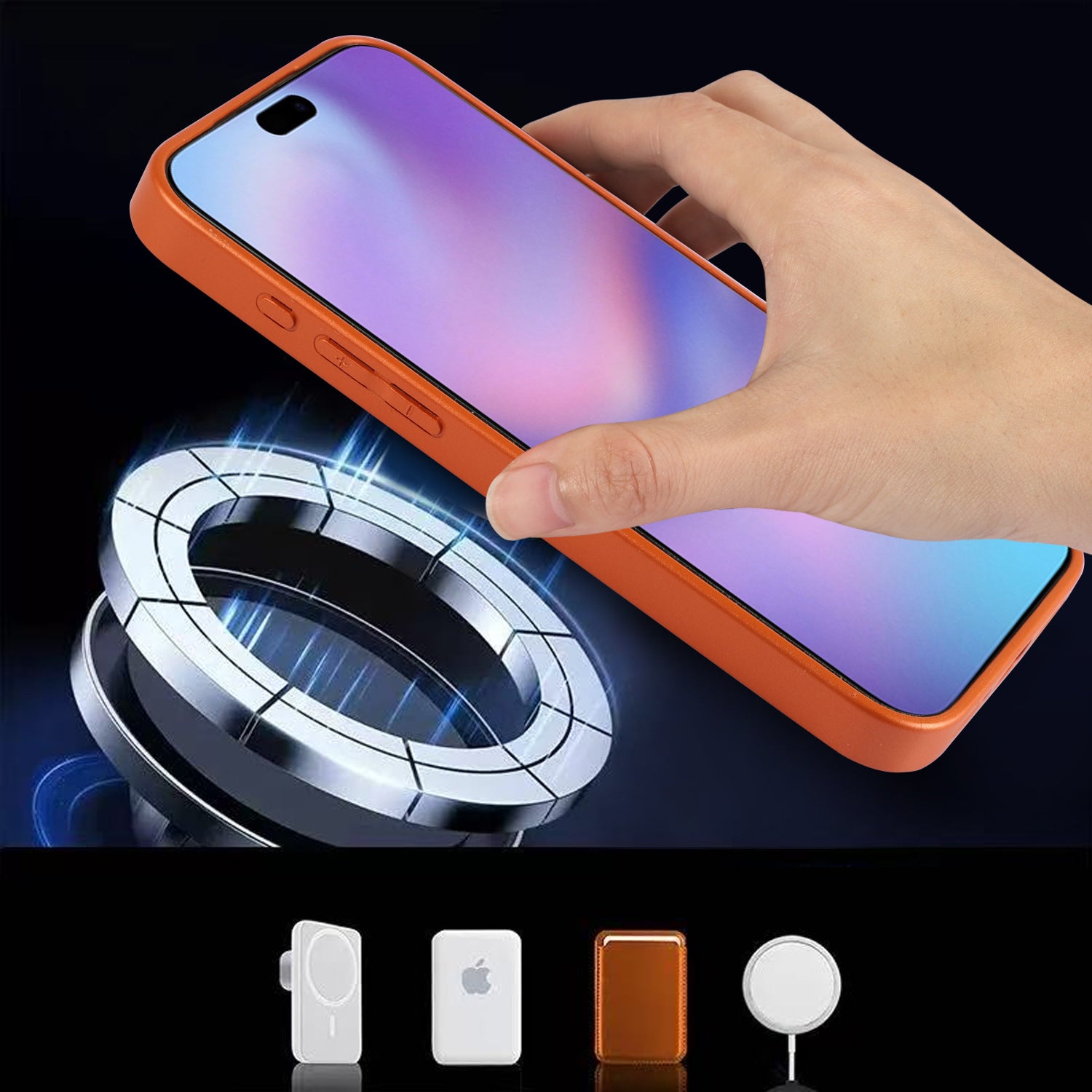 LEKCASE Magnetic iPhone 17 Case – Full Lens Coverage & Cavity Texture Shockproof Design LEKCASE