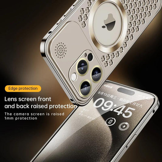 Spring Buckle Aromatherapy Lens Film Hollow Heat Dissipation Metal Shell