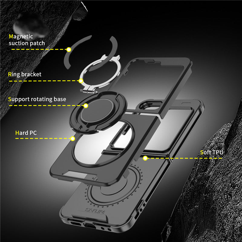 Samsung Z Flip Mech Folding Stand Protective Case LEKCASE