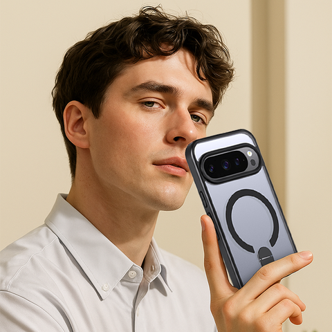LEKCASE | Magnetic Transparent Phone Case With Stand