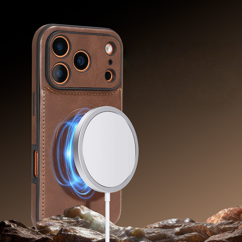 LEKCASE Magnetic Premium Leather Phone Case for iPhone 17 Series LEKCASE