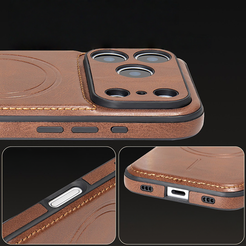 LEKCASE Magnetic Premium Leather Phone Case for iPhone 17 Series LEKCASE