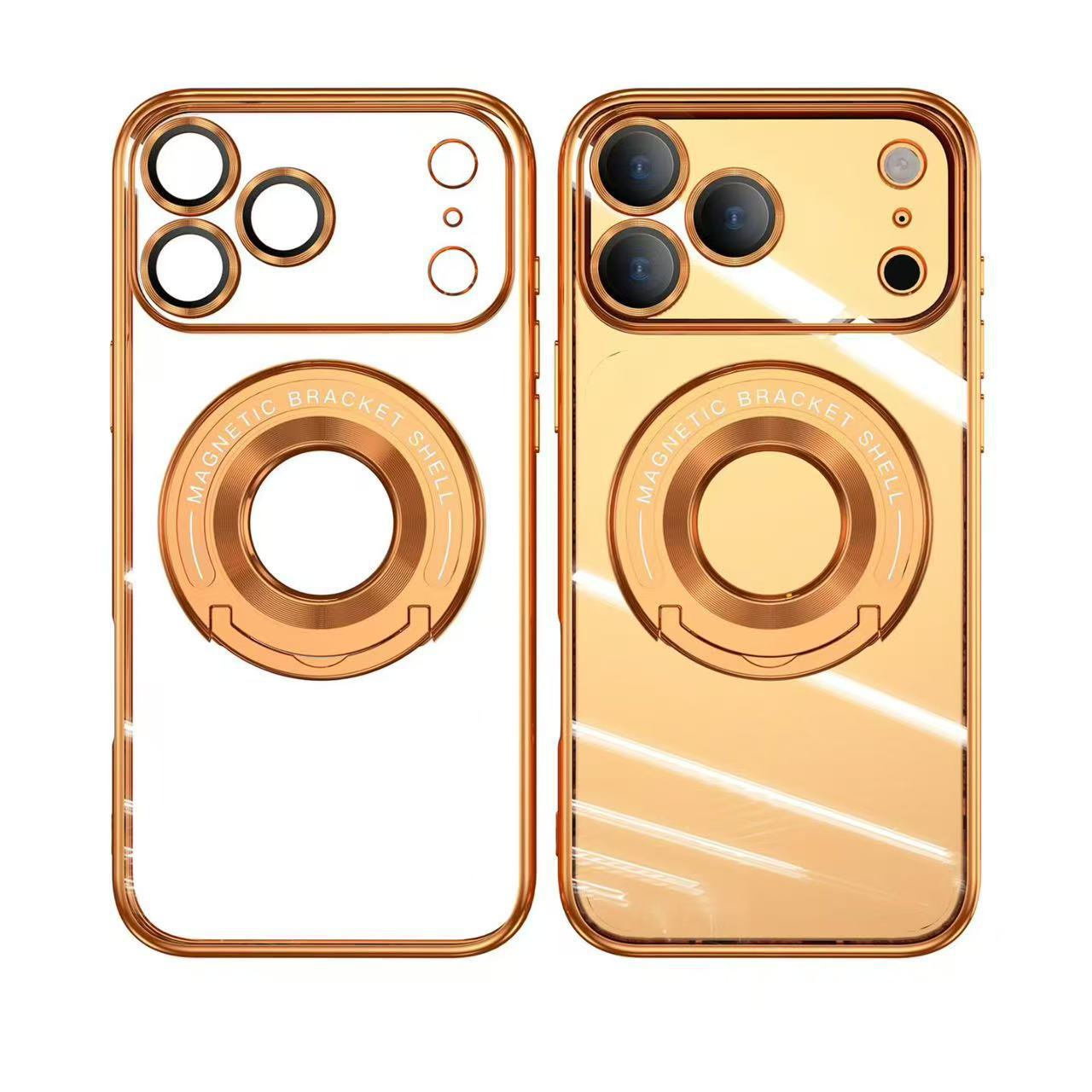 Electroplating Magnetic Bracket Mobile Phone Case LEKCASE