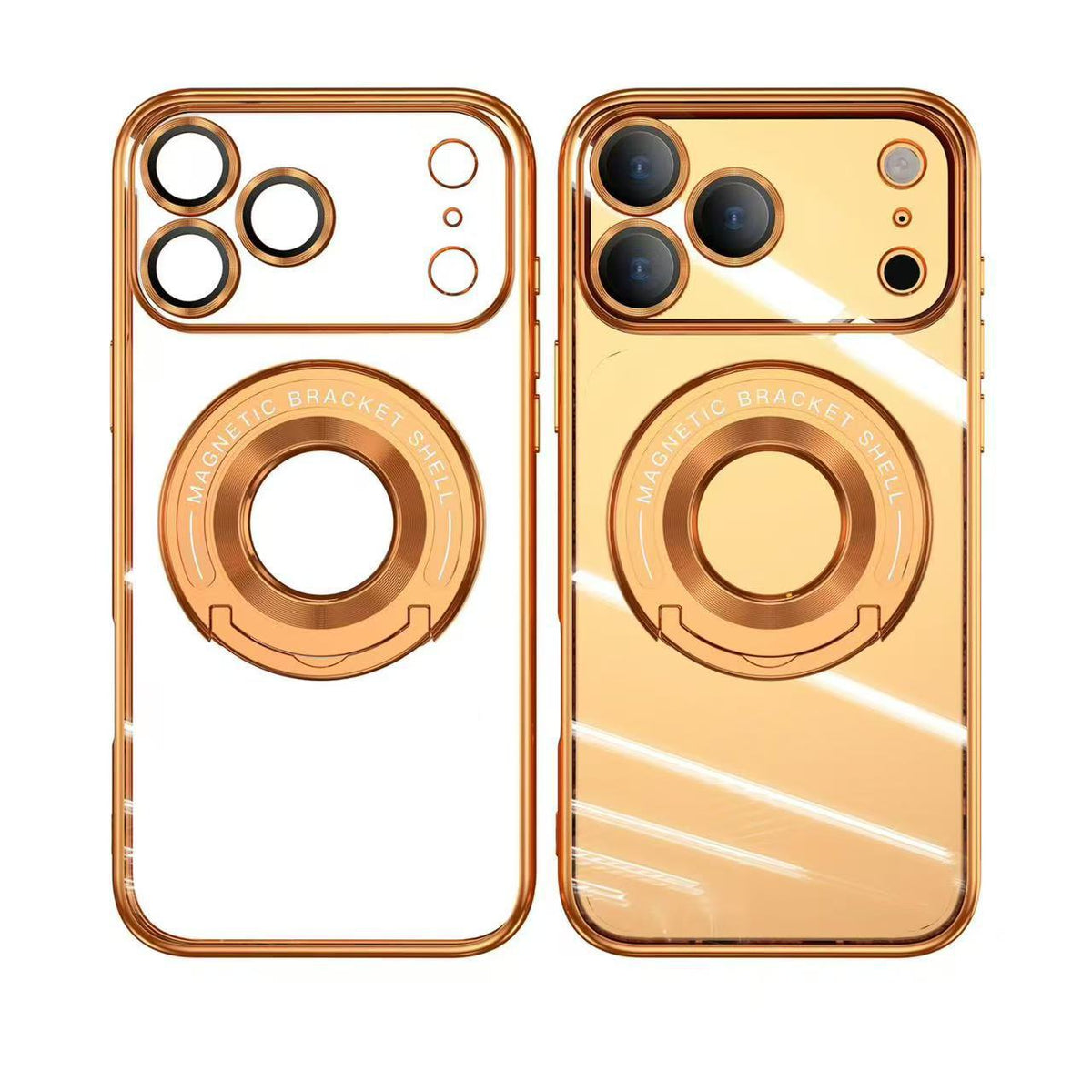 Electroplating Magnetic Bracket Mobile Phone Case LEKCASE