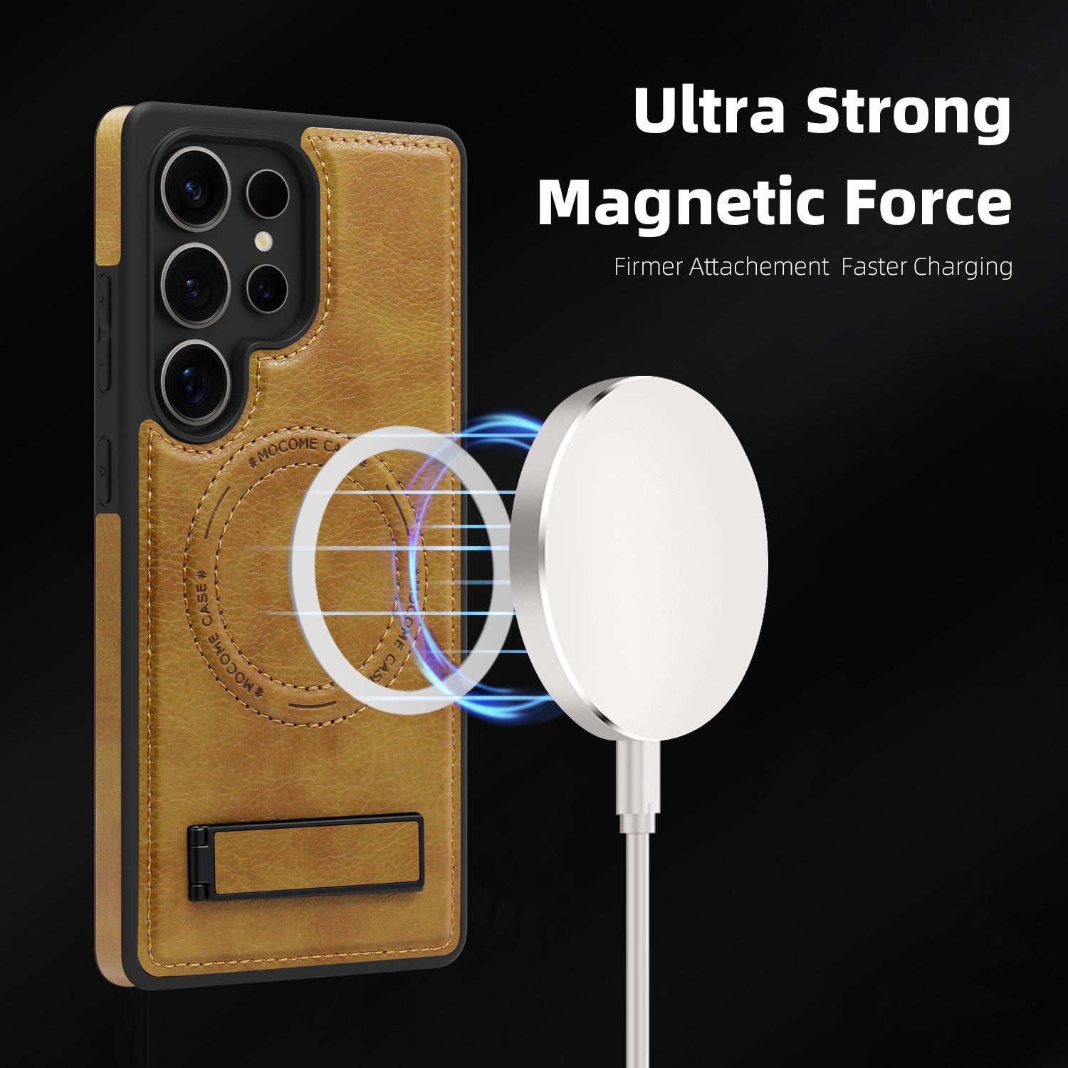Samsung S26 Ultra Car Magnetic Phone Case with Stand LEKCASE