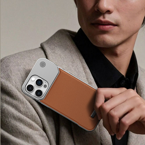 New iPhone 17 Series|Leather Frameless Phone Case With Aromatherapy And Magnetic Suction