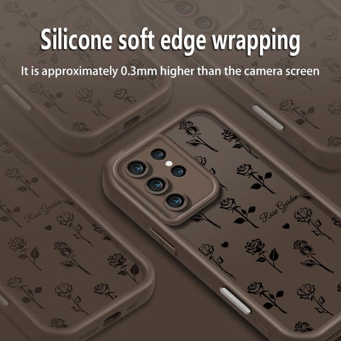 Fashionable rose-print phone case LEKCASE