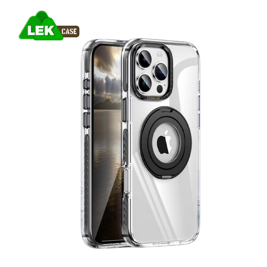 Two-color transparent magnetic rotating bracket first shell