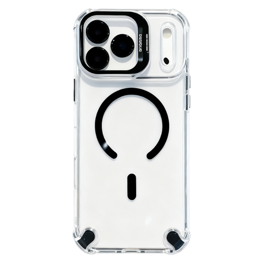 AIRKAS Transparent Magnetic Airbag Case for iPhone 17 Pro Max / 16 / 15 Series LEKCASE