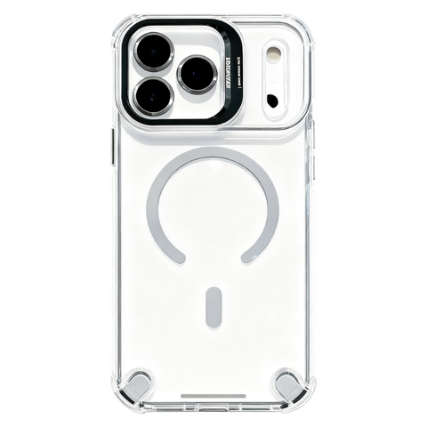 AIRKAS Transparent Magnetic Airbag Case for iPhone 17 Pro Max / 16 / 15 Series LEKCASE