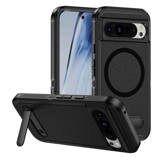 Magnetic ring bracket three-in-one full-coverage anti-fall mobile phone case