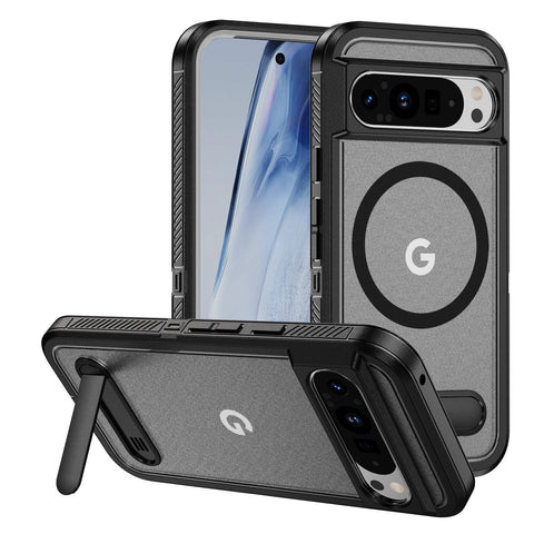 Magnetic ring bracket three-in-one full-coverage anti-fall mobile phone case
