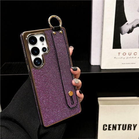 LEKCASE Samsung series electroplated wristband stand phone case LEKCASE