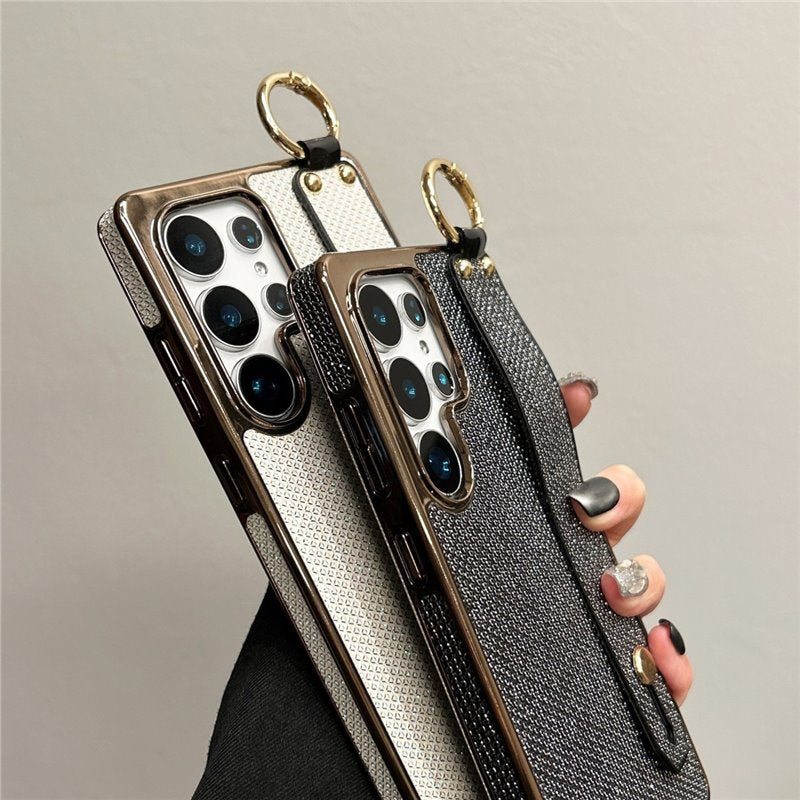 LEKCASE Samsung series electroplated wristband stand phone case LEKCASE