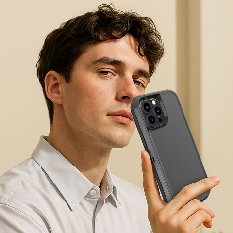 Triple Drop-proof Two-tone Phone Case