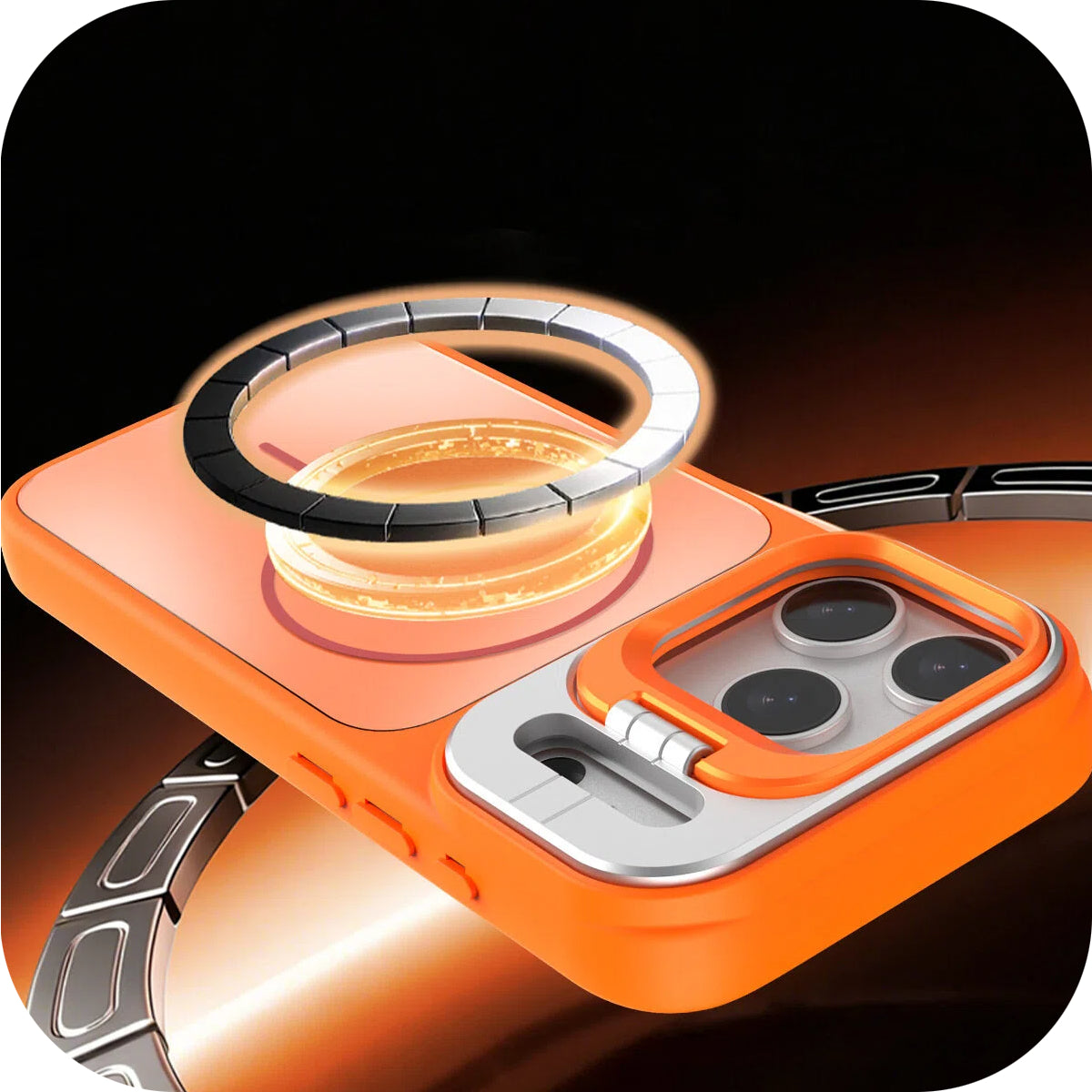 Full-Cover TPU Protection with Built-in Lens Stand LEKCASE