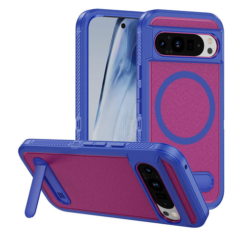 Magnetic ring bracket three-in-one full-coverage anti-fall mobile phone case